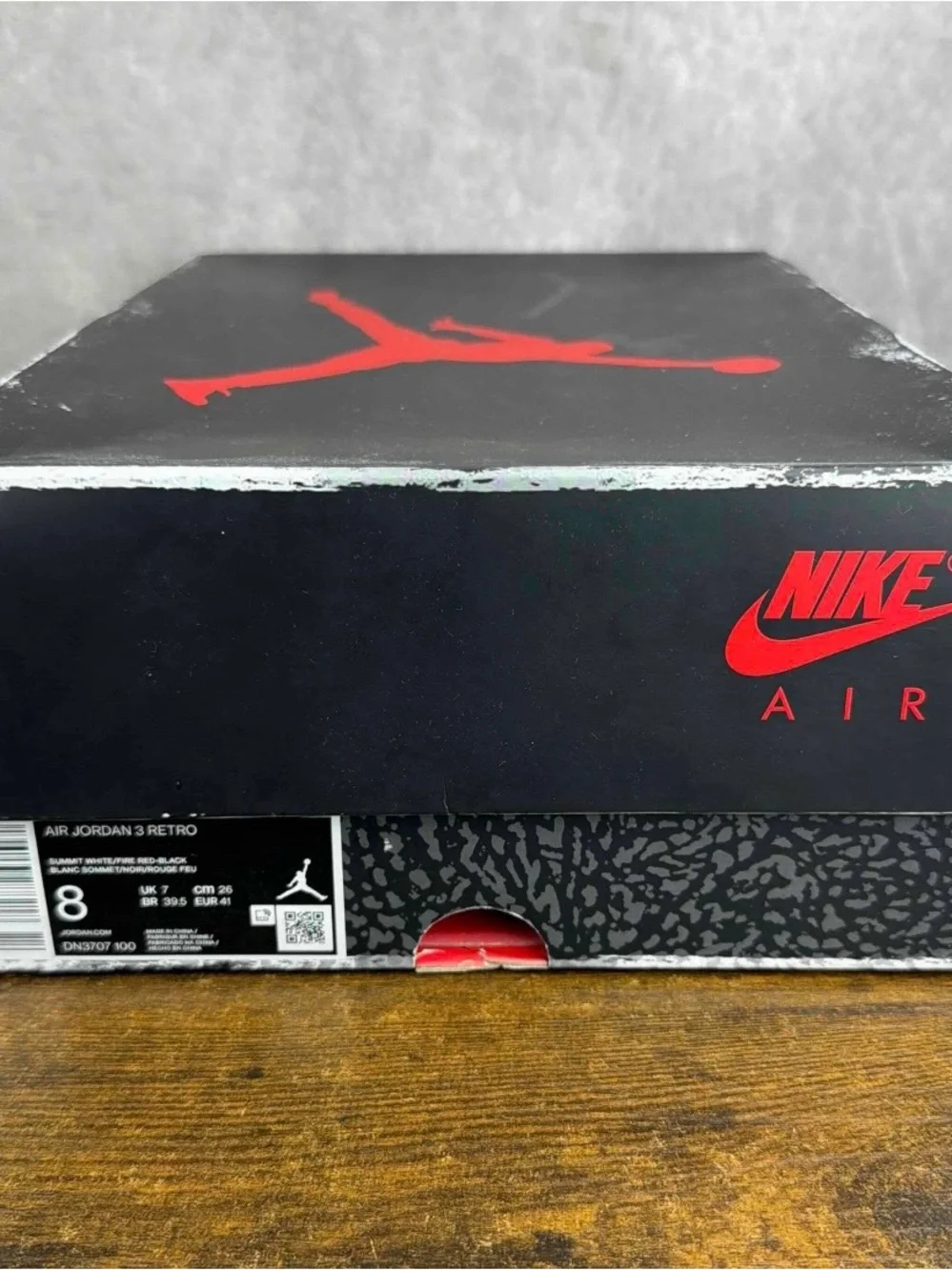 Air Jordan 3 Retro White Cement Reimagined Size 8 DN3707-100 Men’s Shoes OG Rare